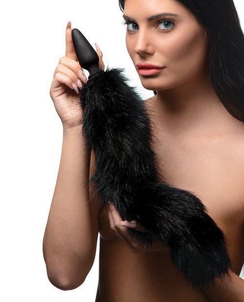 image of product,Tailz Snap On Interchangeable Fox Tail - Black - SEXYEONE