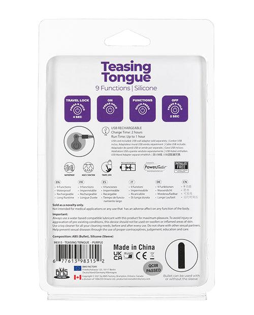 product image,Teasing Tongue - 9 Functions Purple - SEXYEONE