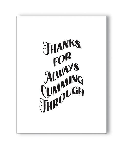 Thanks For Cumming Naughty Greeting Card - SEXYEONE