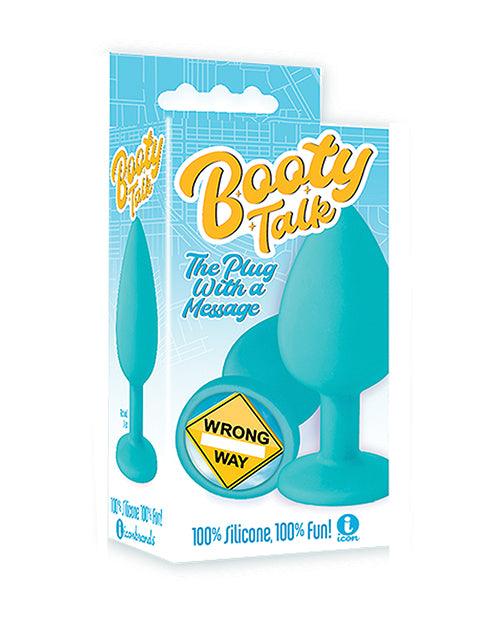 product image, The 9's Booty Calls Wrong Way Plug - Blue - SEXYEONE