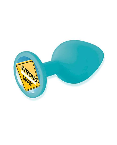 product image,The 9's Booty Calls Wrong Way Plug - Blue - SEXYEONE
