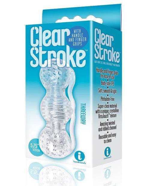 product image, The 9's Clear Stroke Threeway Masturbator - SEXYEONE