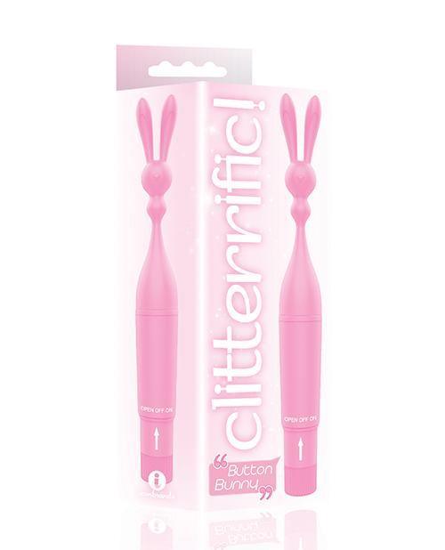 product image, The 9's Clitterific! Button Bunny Clitoral Stimulator - Pink - SEXYEONE