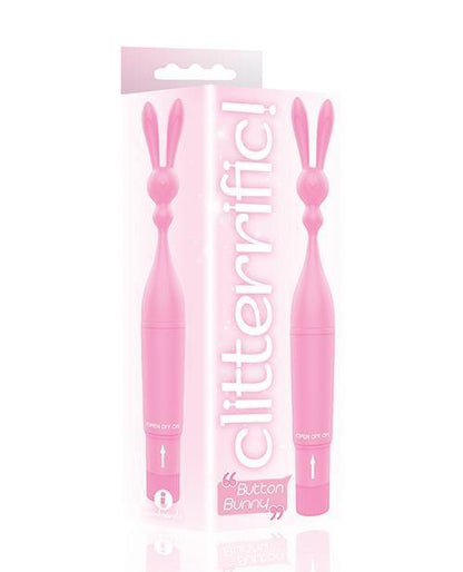 The 9's Clitterific! Button Bunny Clitoral Stimulator - Pink - SEXYEONE