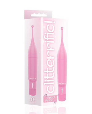The 9's Clitterific! Pearl Point Clitoral Stimulator - Pink - SEXYEONE