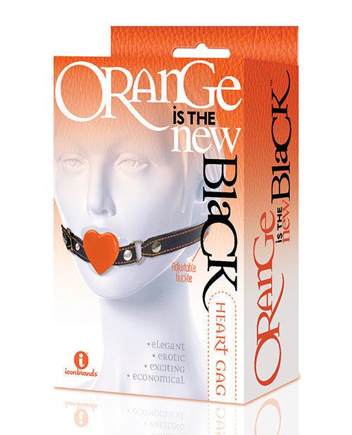 product image, The 9's Orange Is The New Black Silicone Heart Gag - SEXYEONE