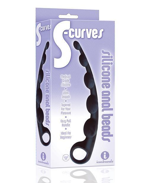 product image, The 9's S-curved Silicone Anal Beads - SEXYEONE