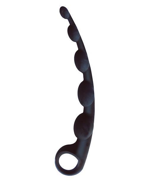 image of product,The 9's S-curved Silicone Anal Beads - SEXYEONE