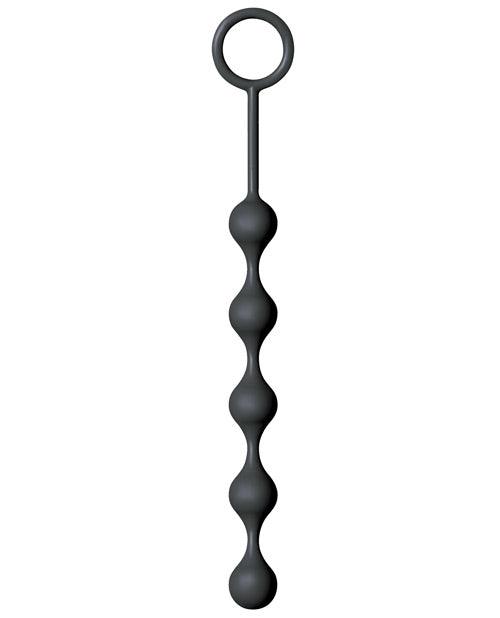 image of product,The 9's S Drops Silicone Anal Beads - Black - SEXYEONE
