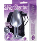 The 9's The Silver Starter Bejeweled Round Stainless Steel Plug - SEXYEONE
