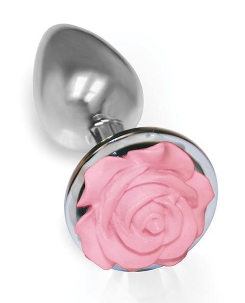 product image,The 9's The Silver Starter Rose Floral Stainless Steel Butt Plug - SEXYEONE