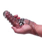 The 9's Vibrofinger Ribbed Finger Massager - Grey - SEXYEONE
