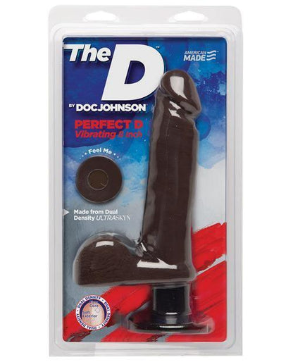 The D 8" Perfect D Vibrating W-balls - Chocolate - SEXYEONE