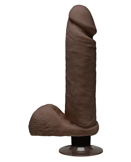 image of product,The D 8" Perfect D Vibrating W-balls - Chocolate - SEXYEONE