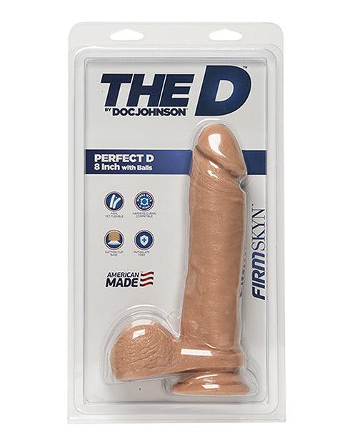 product image, The D 8" Perfect D W-balls - Vanilla - SEXYEONE