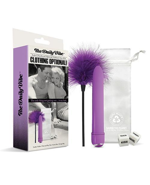 The Daily Vibe Clothing Is Optional Kit - Purple - SEXYEONE
