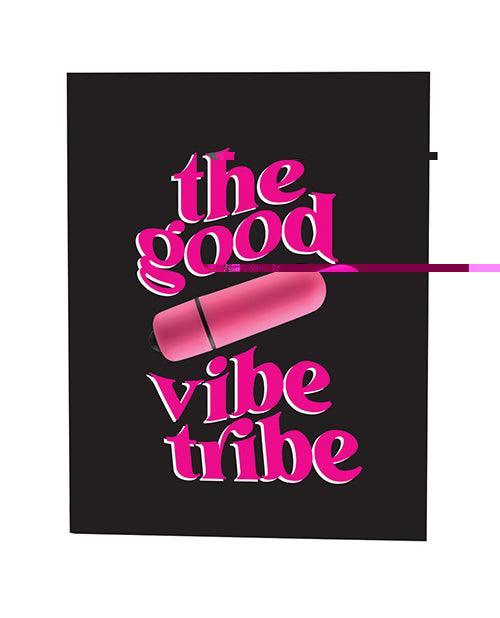 product image, The Good Vibe Tribe Naughty Greeting Card W/rock Candy Vibrator & Fresh Vibes Towelettes - SEXYEONE