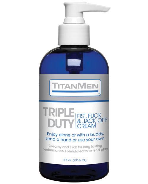 product image, Titanmen Triple Duty Fist, Fuck & Jack Off Cream - 8 Oz Bottle - SEXYEONE