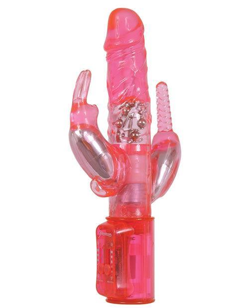 image of product,Total Ecstasy Triple Stimulator Vibe - Pink - SEXYEONE