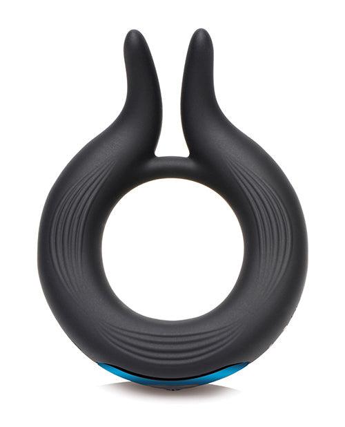 product image,Trinity Men 10x Cock Viper Dual Stimulation Silicone Cock Ring - Black - SEXYEONE