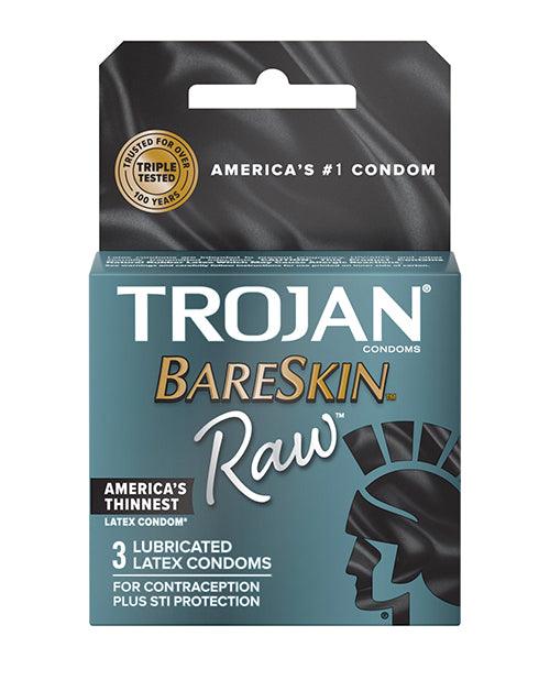 Trojan Bareskin Raw Condom - Pack Of 3 - SEXYEONE