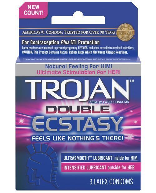 product image, Trojan Double Ecstasy Condom - SEXYEONE
