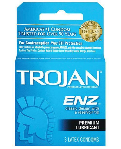 Trojan Enz Lubricated Condoms - SEXYEONE