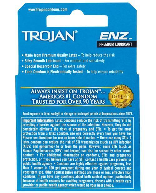 image of product,Trojan Enz Lubricated Condoms - SEXYEONE
