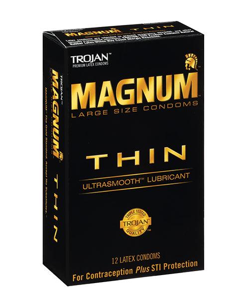 product image, Trojan Magnum Thin Condom - Pack of 12 - SEXYEONE