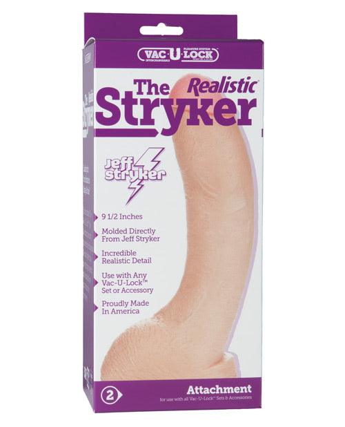 product image, Vac-u-lock 9" Stryker Realistic - White - SEXYEONE