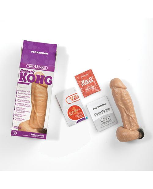 image of product,Vac-u-lock Kong Realistic - White - SEXYEONE