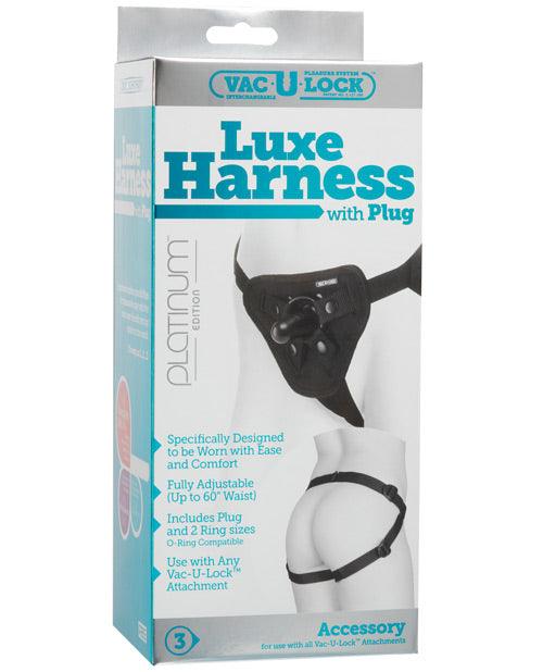 product image, Vac-u-lock Platinum Edition Accessories Luxe Harness - Black - SEXYEONE