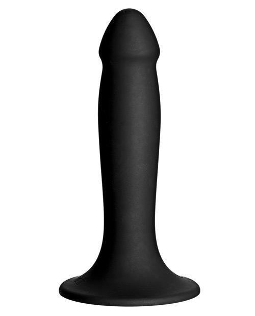 image of product,Vac-u-lock Smooth Silicone Dong - Black - SEXYEONE