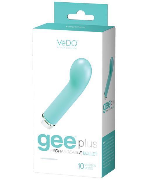 Vedo Gee Plus Rechargeable Vibe - Tease Me Turquoise - SEXYEONE