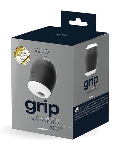 product image, Vedo Grip Rechargeable Vibrating Sleeve - Just Black - SEXYEONE