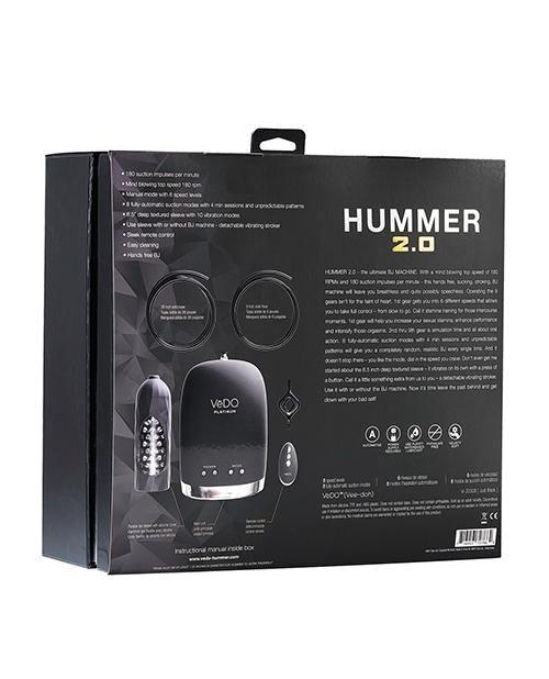 image of product,Vedo Hummer 2.0 Masturbator - Black - SEXYEONE