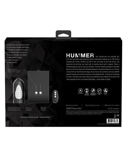 image of product,Vedo Hummer Transform Your Bj Masturbator - Just Black - SEXYEONE