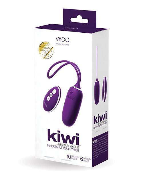 product image, Vedo Kiwi Rechargeable Insertable Bullet - Deep Purple - SEXYEONE