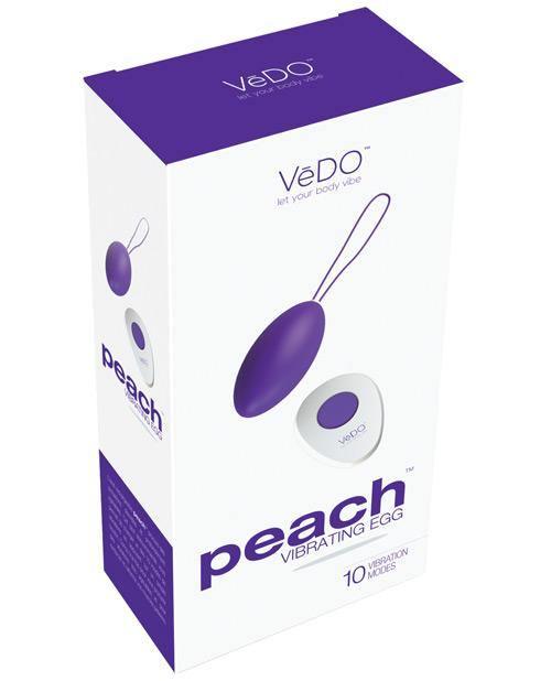 product image, Vedo Peach Rechargeable Egg Vibe - SEXYEONE