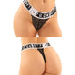 Vibes Buddy Fuck Off Lace Boy Brief & Lace Thong Black - SEXYEONE