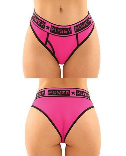 Vibes Buddy Pack Pussy Power Micro Brief & Lace Thong Pnk/blk - SEXYEONE