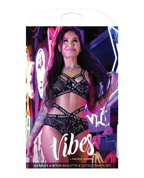 Vibes Karma's A Bitch Bralette & Cutout Panty - SEXYEONE