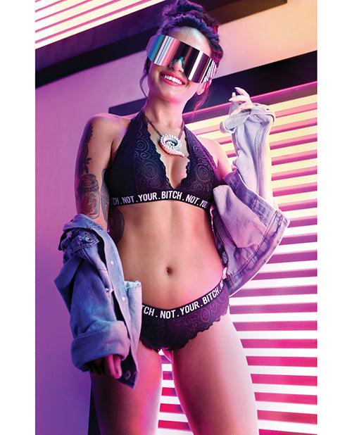 product image, Vibes Not Your Bitch Bralette & Cheeky Panty - SEXYEONE
