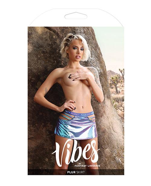 image of product,Vibes Plur Skater Skirt Iridescent - SEXYEONE