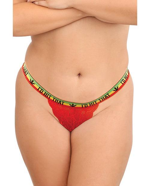 image of product,Vibes Trippy 3 Pack Thongs Assorted Colors Qn - SEXYEONE