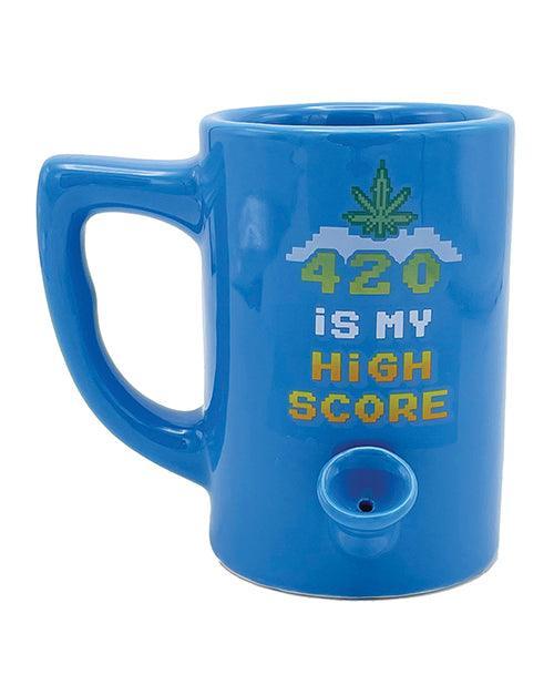 product image, Wake & Bake 420 Is My High Score Coffee Mug - 10 Oz Blue - SEXYEONE