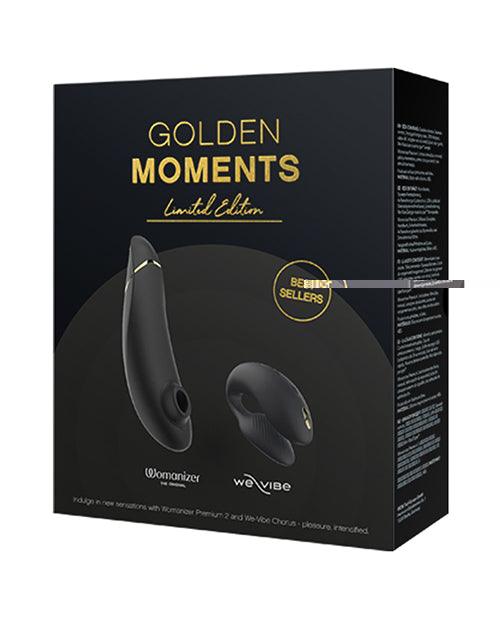 product image, 'we-vibe Chorus / Womanizer Premium 2 Golden Moments Collection 2023 - Black/gold - SEXYEONE