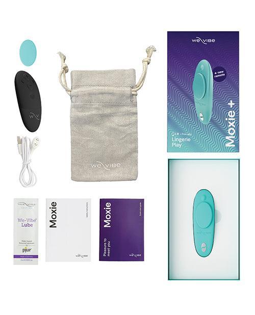image of product,We-vibe Moxie+ Panty Vibe - Aqua - SEXYEONE