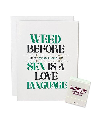 Weed Sex Lang Greeting Card w/Matchbook - SEXYEONE