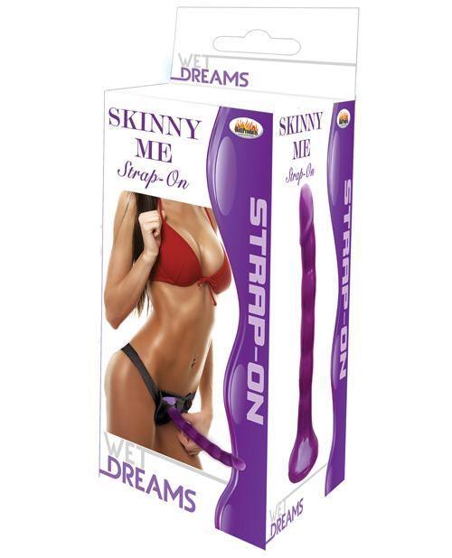 product image, "Wet Dreams Skinny Me 7"" Strap On W/harness" - SEXYEONE